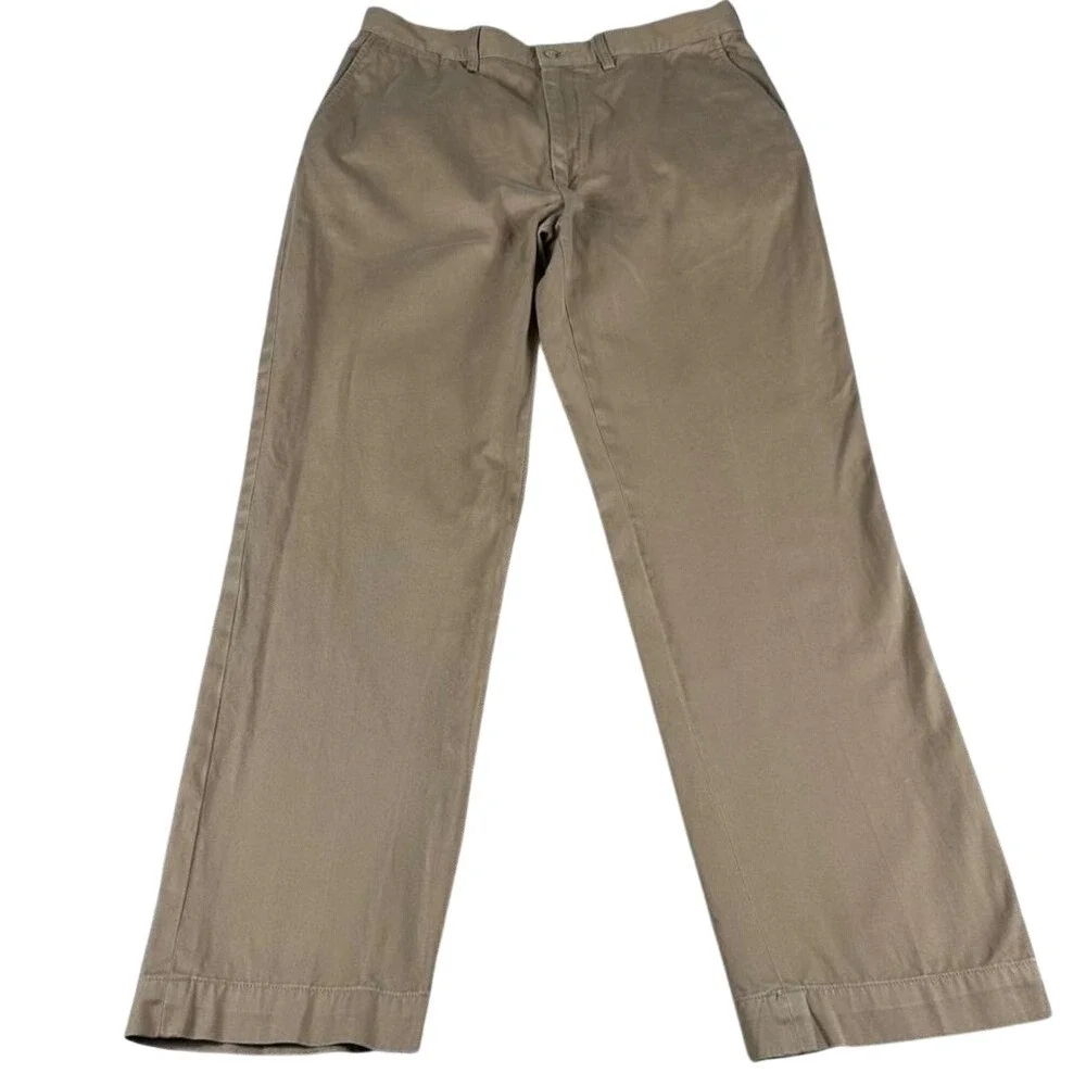 VTG Polo Ralph Lauren Prospect‎ Pant Mens 36x32 Brown Tan Chino Prep Classic